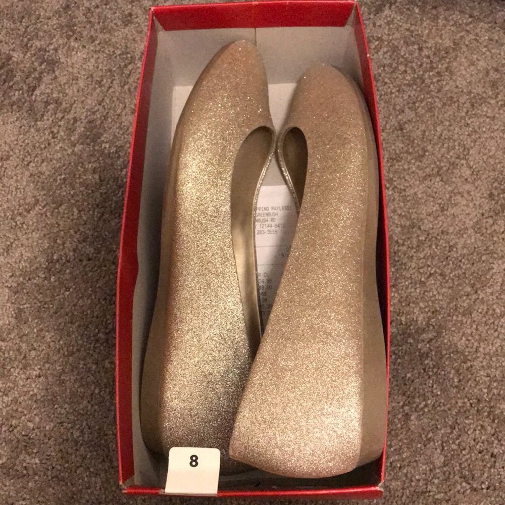 Sparkly flats